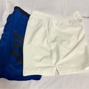 Fabletics Blue and White Athletic Shorts